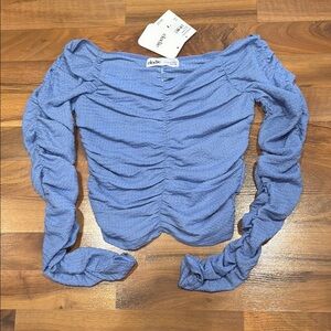 Elodie periwinkle blue top‎ women’s size XS NWT, boho, preppy
